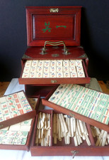 1920s Mah-Jongg Set with Bone and Bamboo Tiles, J.P. Babcock Rules Booklet, Original Case — listing 2
