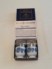 Royal Worcester Porcelain King Size Egg Coddler with Floral Pattern — listing 3