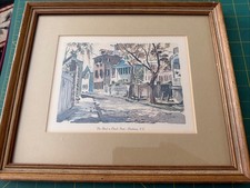 Virginia Fouché Bolton "South Battery - Charleston, S.C." Framed Watercolor Print — listing 6