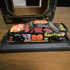 Racing Champions Davey Allison #28 Havoline 1:64 Diecast Stock Car with Collector Card — listing 4