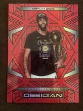 Panini Obsidian Anthony Davis Red Etched Parallel Basketball Card, Los Angeles Lakers — listing 6