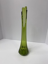 L.E. Smith Bittersweet Orange Swung Vase