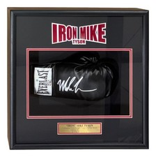 Framed Mike Tyson Signed Boxing Trunks Display with Photo Montage and WBC Belt Graphic — listing 5
