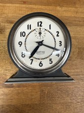 Ingraham Eight Day Automatic Alarm Clock, Nickel-Plated Case — listing 2