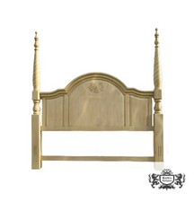 Vintage Mediterranean/Spanish Revival Carved Wood Arched Headboard, Full or Queen Size — listing 6