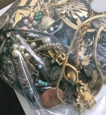 Mixed Lot of Costume & Fashion Jewelry — Necklaces, Bracelets, Turquoise Beads, Crosses & Charms — listing 2