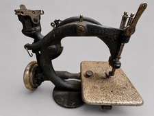 Antique Willcox & Gibbs Chainstitch Sewing Machine, Curved Arm Cast Iron