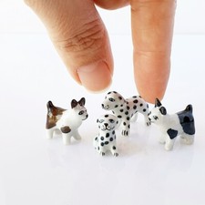 Vintage Hand-Painted Ceramic Puppy Dog Head Figurine with Blue Eyes and Pink Tongue — listing 2