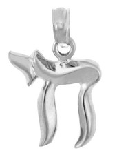 Sterling Silver Chai Pendant with Openwork Oval Frame on Woven Cord — listing 5