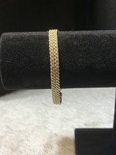 Sterling Silver Multi-Strand Foxtail Chain Bracelet with Box Clasp