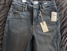 Good American Good Legs Crop High-Waist Skinny Jeans, Distressed Blue261 Wash, Size 12/31 — listing 5