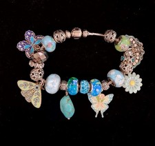 European-Style Charm Bracelet with Loose Charm Bead Collection (Pandora-Style) — listing 6