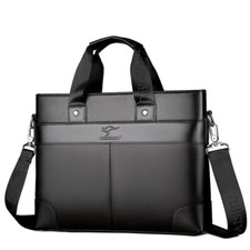 Black Ballistic Nylon Messenger Laptop Bag with 'X' Logo — listing 2