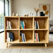 Rustic Pine Wood Cubby Storage Shelf / Wall Cabinet — listing 3