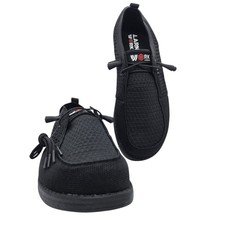 Steel Toe Safety Work Sneakers, Green/Black Knit with Gum Sole — listing 5