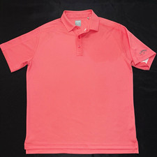 Callaway Men's XL Golf Polo Shirt, Light Blue with Golfer Print — listing 5