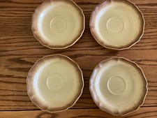 Vintage Japanese Stoneware Ruffled Edge Pie Dish 9" — listing 4