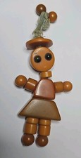 Tykie Toy Bakelite Beaded Jointed Clown Figure Pull Toy — listing 6