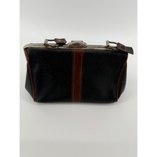 Vintage Leather Kisslock Clutch Purse — listing 2