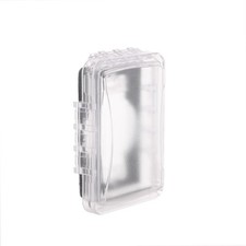 TayMac Clear Weatherproof Receptacle Cover, 16-in-1 Configurations, 2 3/4" Depth, Single Gang