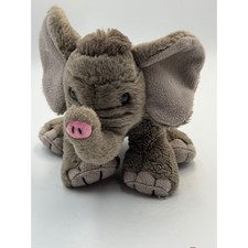 Plush Elephant Stuffed Animal, Soft Grey Fur — listing 5