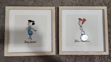The Flintstones Winter Skating Scene Framed Hanna-Barbera Art Print — listing 6