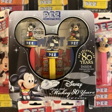PEZ Collectibles Disney Mickey Mouse 80 Years Limited Edition Gift Set Tin (3 Dispensers)