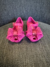 Mini Melissa Girls' Floral Print Mary Jane Jelly Flats — listing 3
