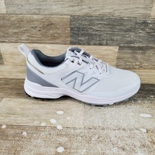 New Balance Golf Spiked Shoes - White/Green with Pink Accents — listing 3