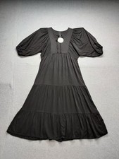 Anrabess Navy Tiered Babydoll Dress, 3/4 Bell Sleeve, Size Large (New with Tags) — listing 2