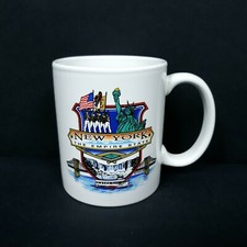 Brooklyn Landmarks Illustrated Ceramic Cup (Brooklyn Bridge, DUMBO, Botanic Garden) Yes - there's a printed brand/studio nam — listing 2