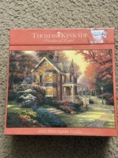 Thomas Kinkade Jigsaw Puzzle Lot of 7 (Ceaco, Painter of Light, Four Seasons) — listing 3
