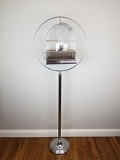 Frosted Glass Bird in Crystal Cage Trinket Box, 4.5 inch — listing 3