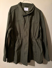 Old Navy Women's Cotton Utility Jacket in Khaki/Tan