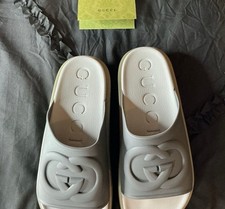 Gucci GG Monogram Slide Sandal with Embossed Guccissima Leather Strap — listing 3
