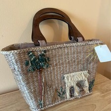 St John's Bay Floral Appliqué Straw Shoulder Bag — listing 5