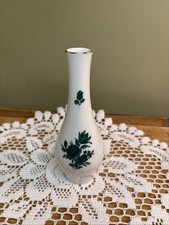 Augarten Wien Porcelain Ginger Jar Vase in Green 'Wiener Rose' / Maria Theresia Floral Pattern — listing 3
