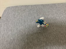 Vintage Artist Smurf PVC Figurine with Paint Palette and Brush — listing 3