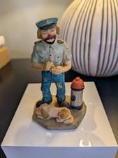 Vintage Police Clown Figurine with Whistle, Handcuffs, Baton and Radio — listing 3