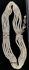 Sterling Silver Multi-Strand Beaded Bracelet with Slide Clasp
