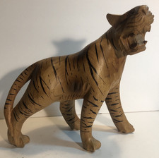 Hand-Carved Wooden Figural Businessman Toilet Paper / Tape Holder with Ticker Tape Novelty, listing 5