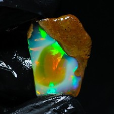 Loose Ethiopian Welo Opal Cabochon, Round Cut, Play-of-Color — listing 2