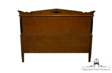 Vintage Mediterranean/Spanish Revival Carved Wood Arched Headboard, Full or Queen Size — listing 5