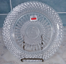 Avon Fostoria Crystal Pool Floating Candle Holder with Floral Medley Lily