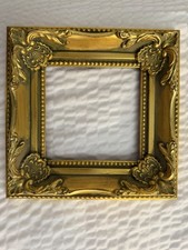Antique Hand-Colored Print of Maiden by Woodland Pool in Ornate Gilt Gesso Frame — listing 6