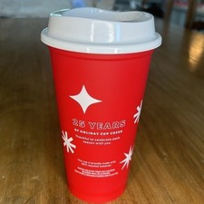 Starbucks Red Reusable Holiday Hot Cup with Peppermint Swirl Design, 16oz Grande, listing 6