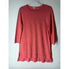 J.Jill 100% Merino Wool V-Neck Tunic Sweater, Plum, Size LT (Large Tall) — listing 4
