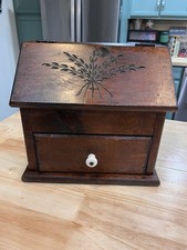 Vintage One-Drawer Side Table with Turned Legs and Lower Shelf, Painted Black — listing 4
