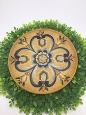 Vintage Scandinavian Rosemaling Hand-Painted Wooden Wall Plate with Swedish Smorgasbord Motto — listing 4