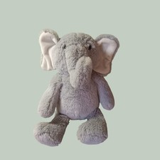 Plush Elephant Stuffed Animal, Soft Grey Fur — listing 4